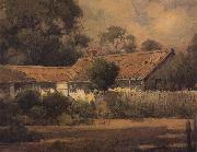 unknow artist An Old Farmhouse oil painting on canvas